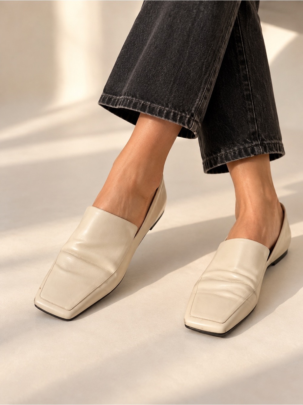 Me+Em Square Toe Loafers